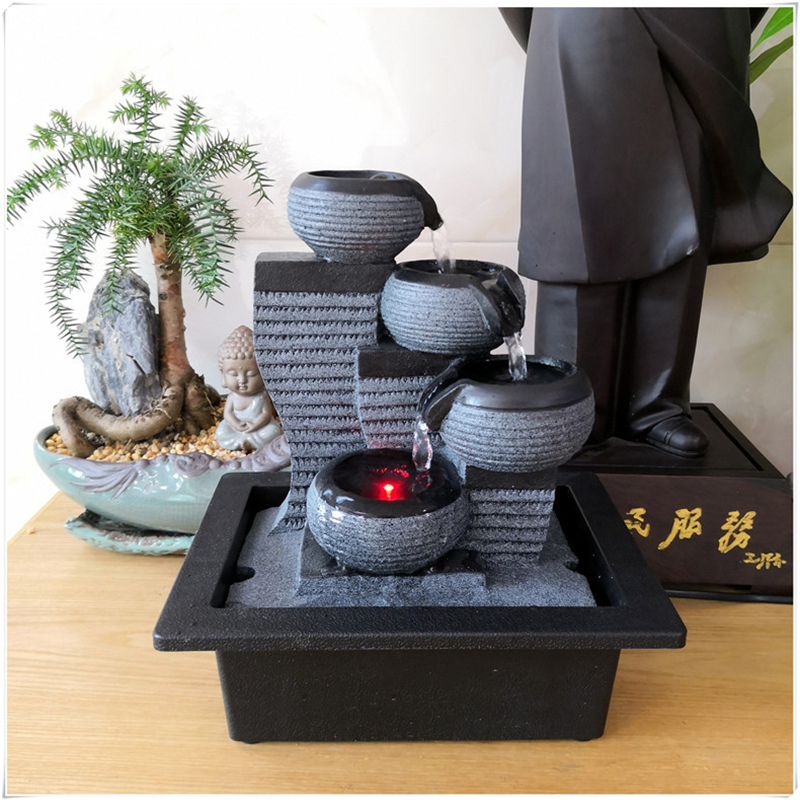 Home Office With View - Water View Flowing Water Fountain Indoor