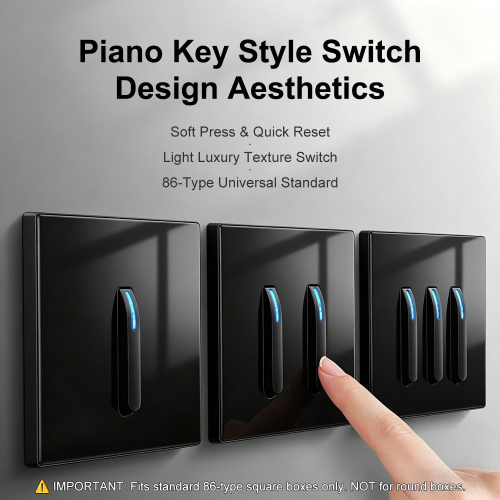 Home Office In Uk - Luxury Black Tempered Glass Piano Key