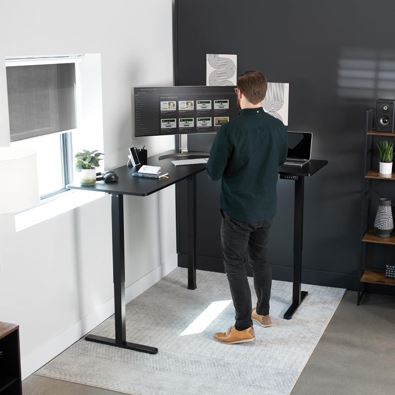 VIVO Corner Standing Desk Reve - Home Office Vivo recension och pris