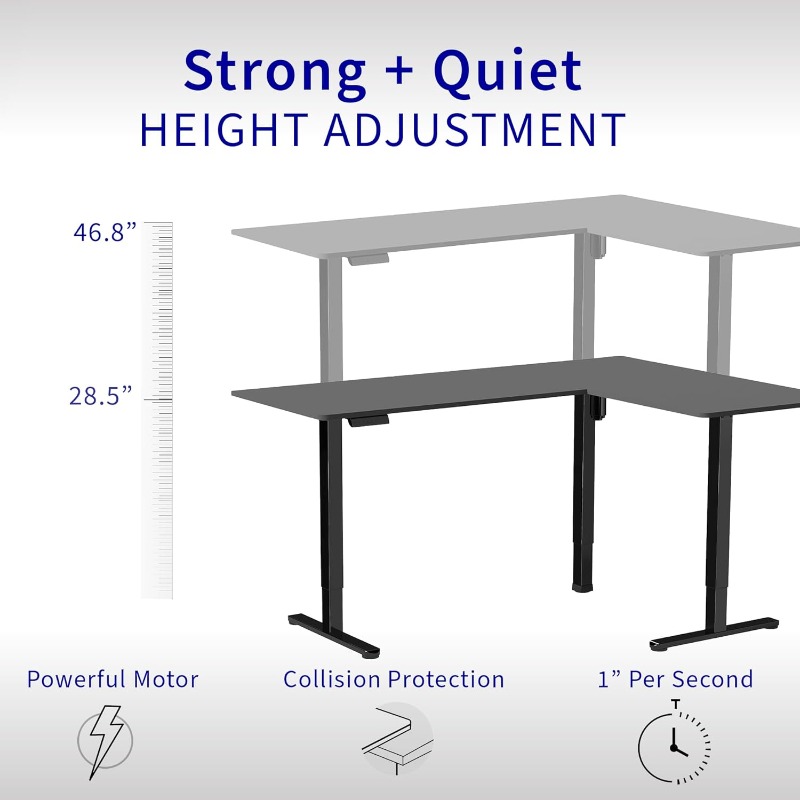 VIVO Corner Standing Desk Reve - Home Office Vivo recension och pris