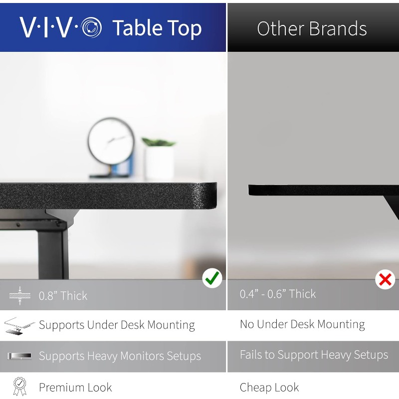 VIVO Corner Standing Desk Reve - Home Office Vivo recension och pris