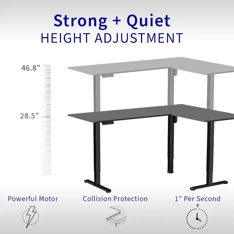 VIVO Corner Standing Desk, 63  - Home Office Vivo recension och pris