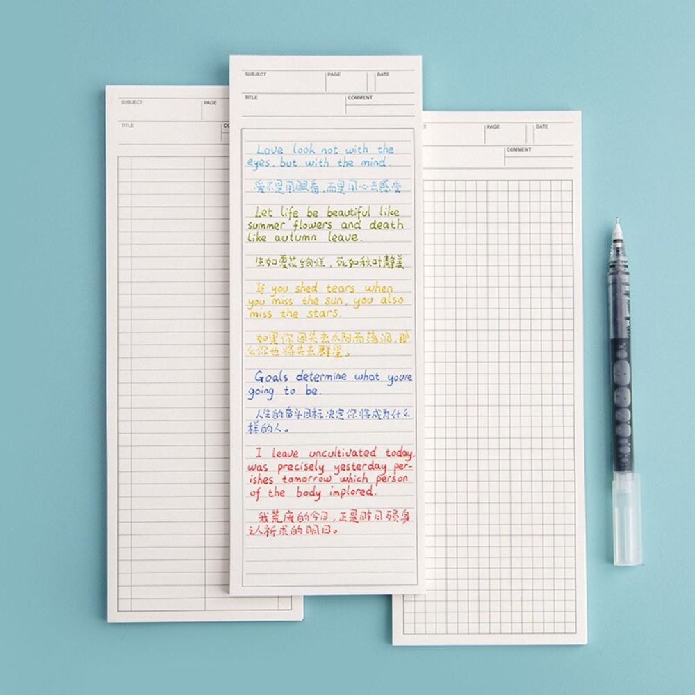 Simple Non-sticky Long Notepad - Sticky Note Dispenser recension och pris