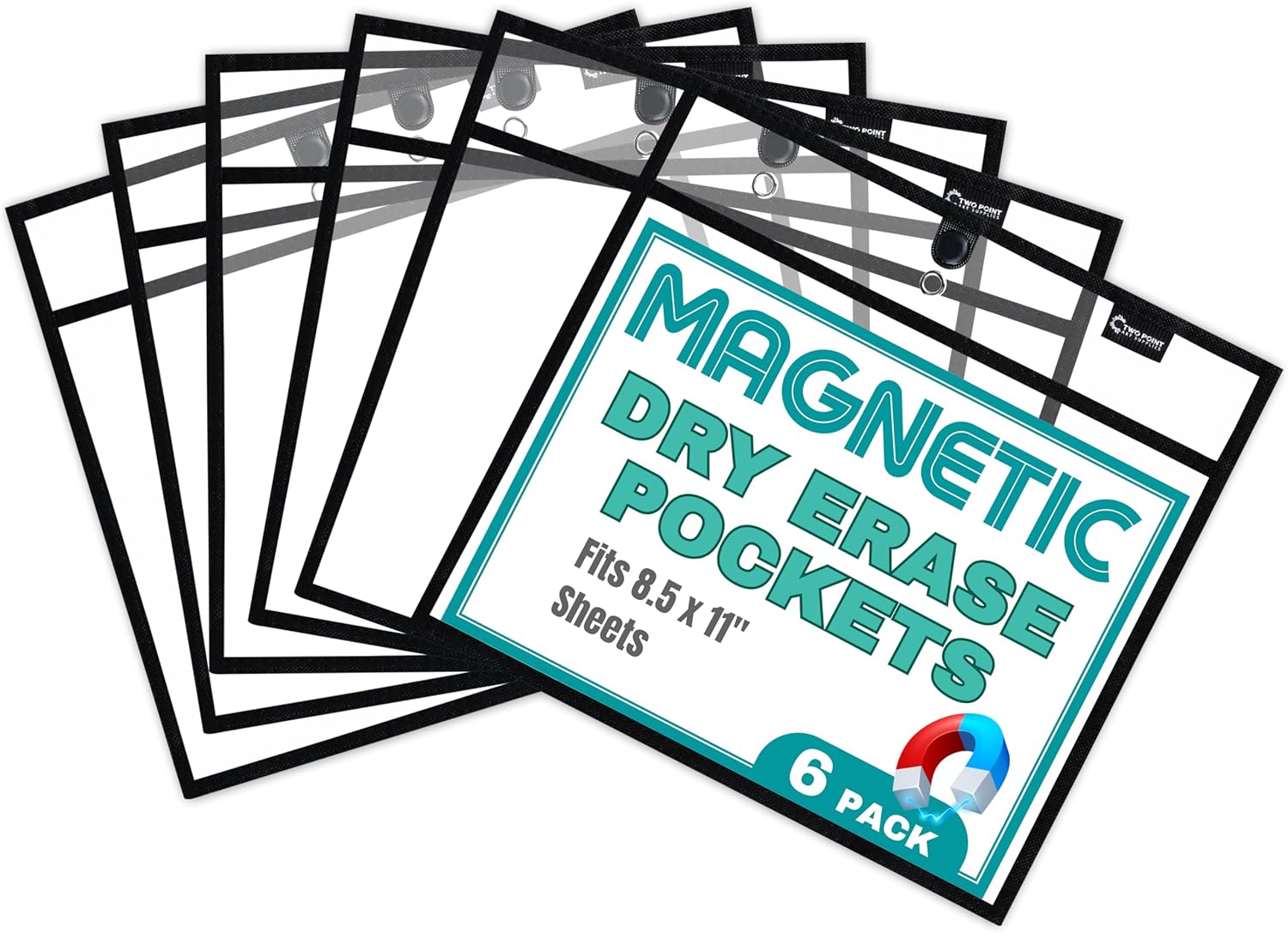 Magnetic Dry Erase Pockets, 6- - Whiteboard Magnetic recension och pris