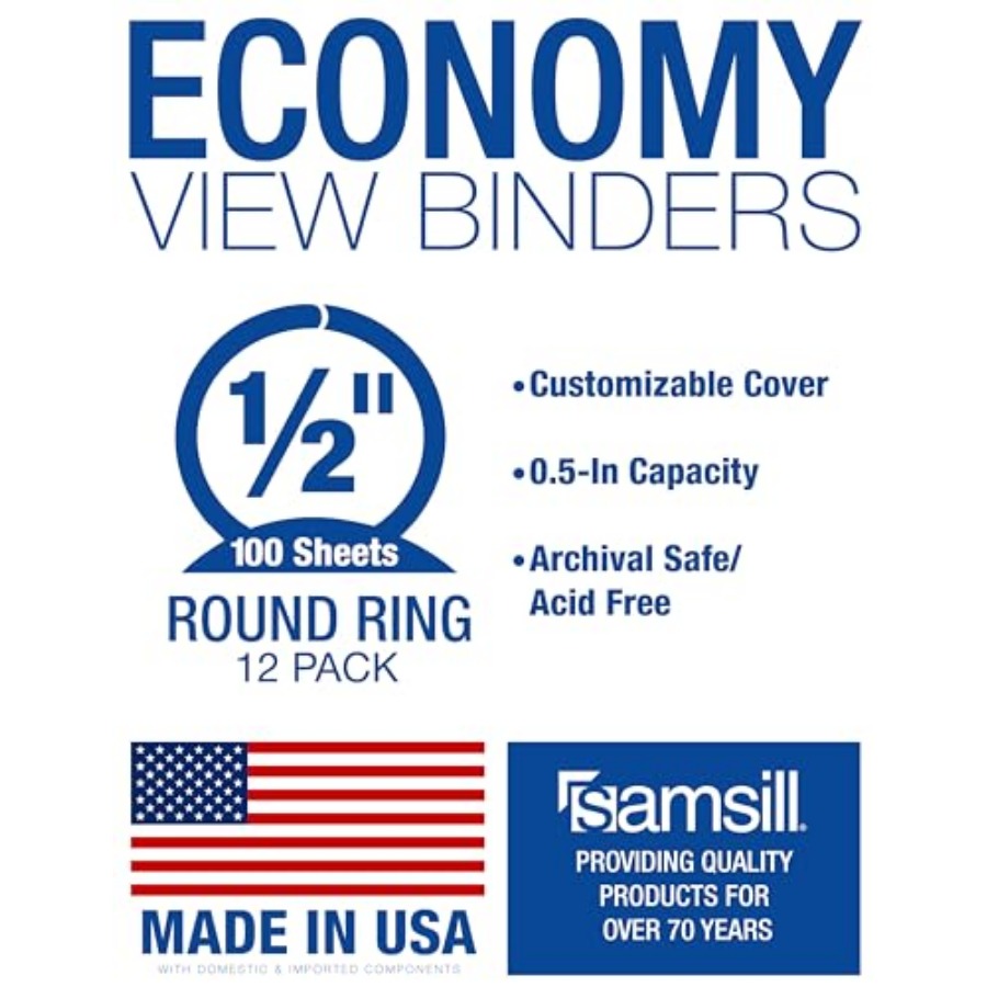 0.5 Inch 3 Ring Binders Econom - Home Office With View recension och pris