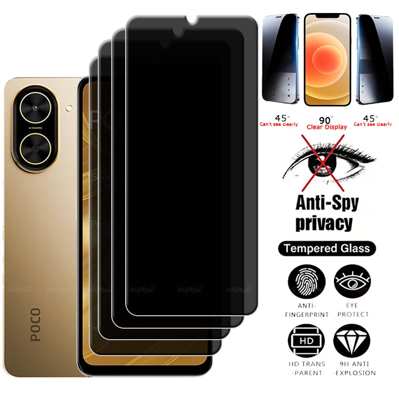 1-2-3-4Pcs For Poco C71 Glass  - Monitor Privacy Screen recension och pris
