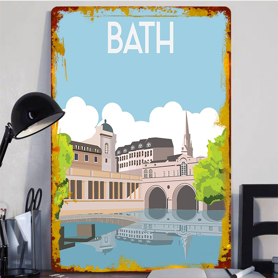 Bath England Cityscape Metal W - Home Office England recension och pris