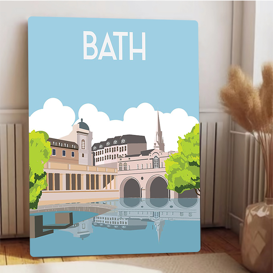 Bath England Cityscape Metal W - Home Office England recension och pris
