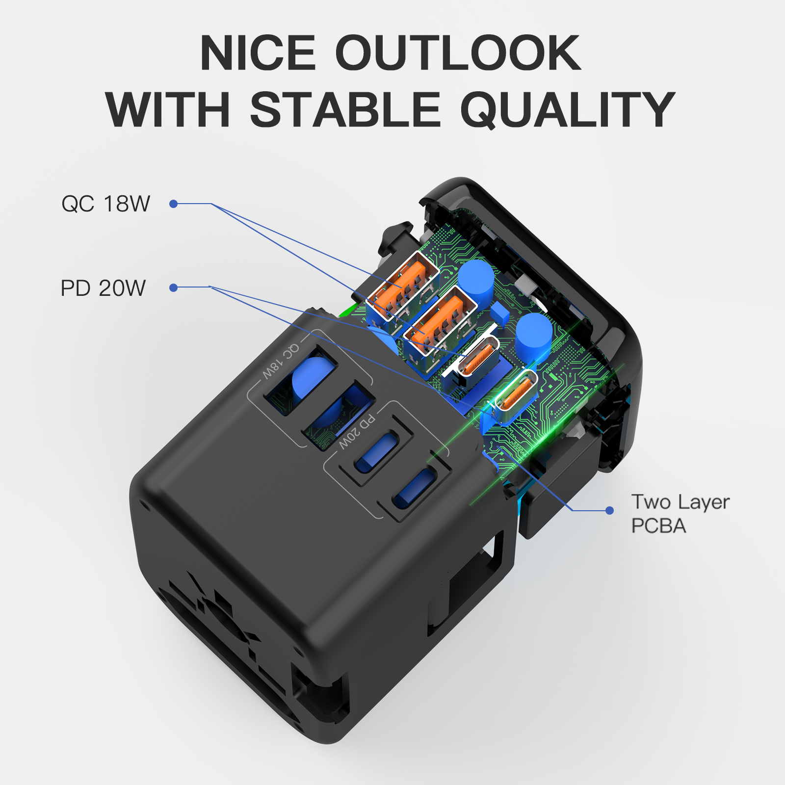 20W Smart Overload Protection  - Home Office Vivo recension och pris