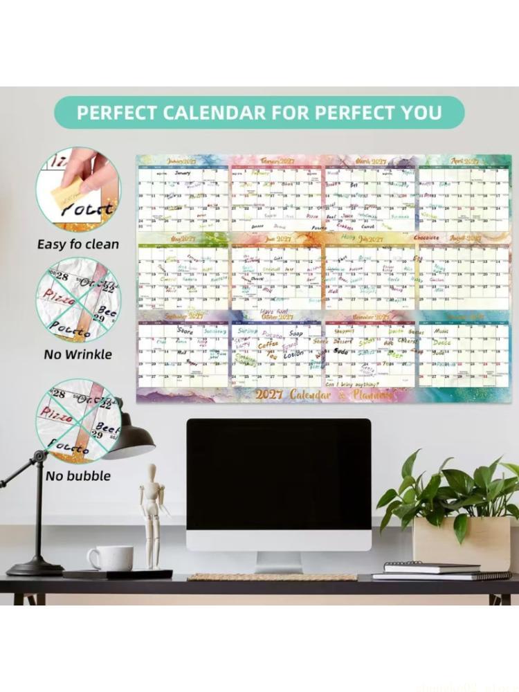 2026 Double Sided Erasable Cal - Home Office With View recension och pris