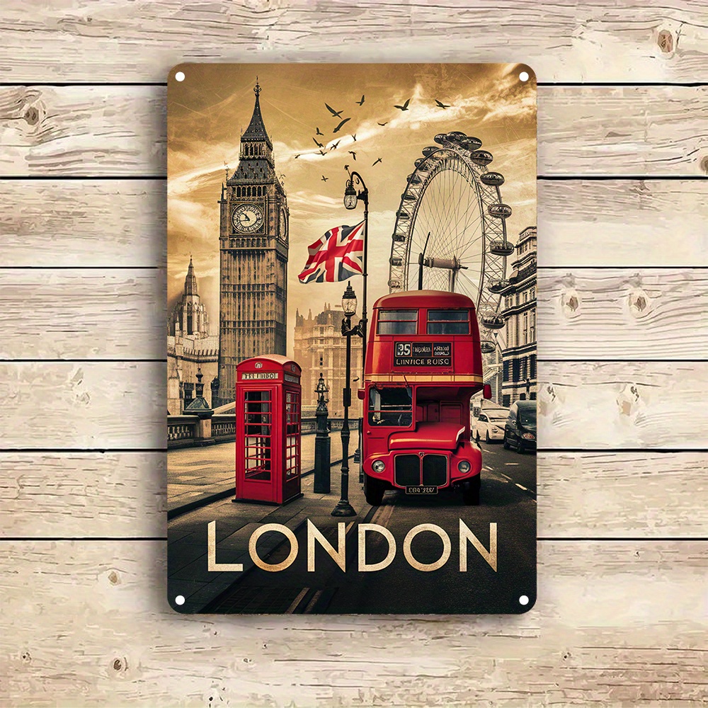 Vintage London Aluminum Wall A - Home Office Icon recension och pris