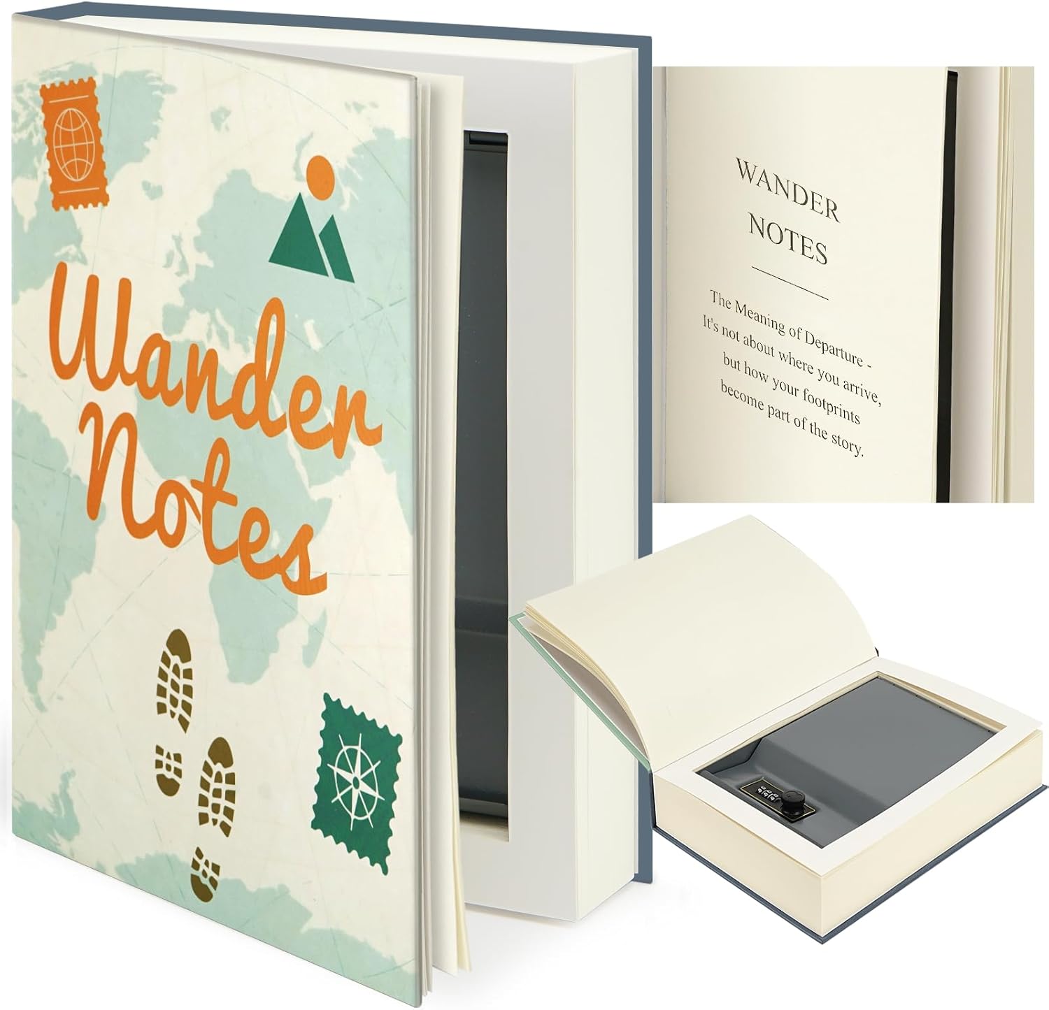 Decorative Book Safe with Comb - Home Office Passport recension och pris