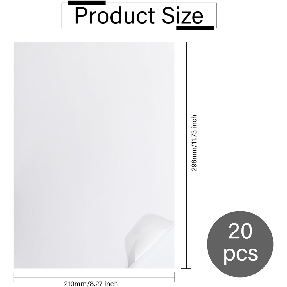 20PCS A4 Printable Vellum Pape - Laser Printer Home recension och pris