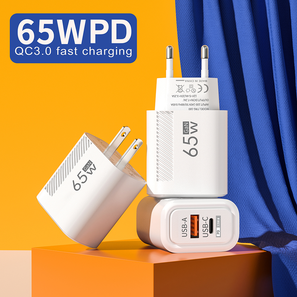 65W PD+QC 3.0 Fast Charger Des - Home Office Vivo recension och pris
