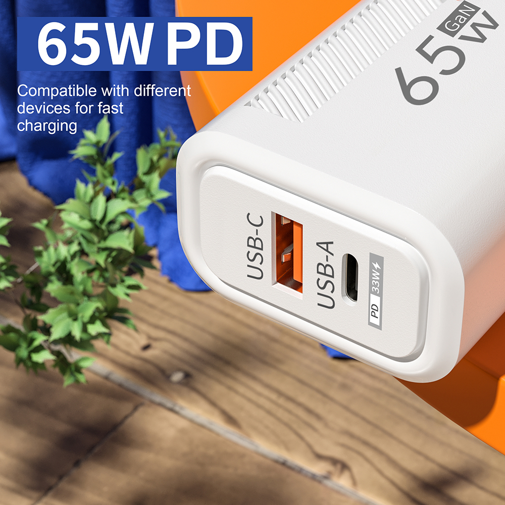 65W PD+QC 3.0 Fast Charger Des - Home Office Vivo recension och pris