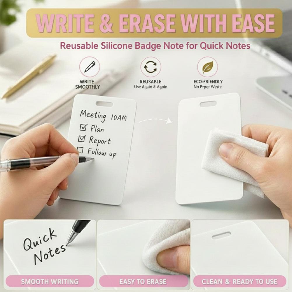 Creative Reusable Erasable Bad - Sticky Note Dispenser recension och pris