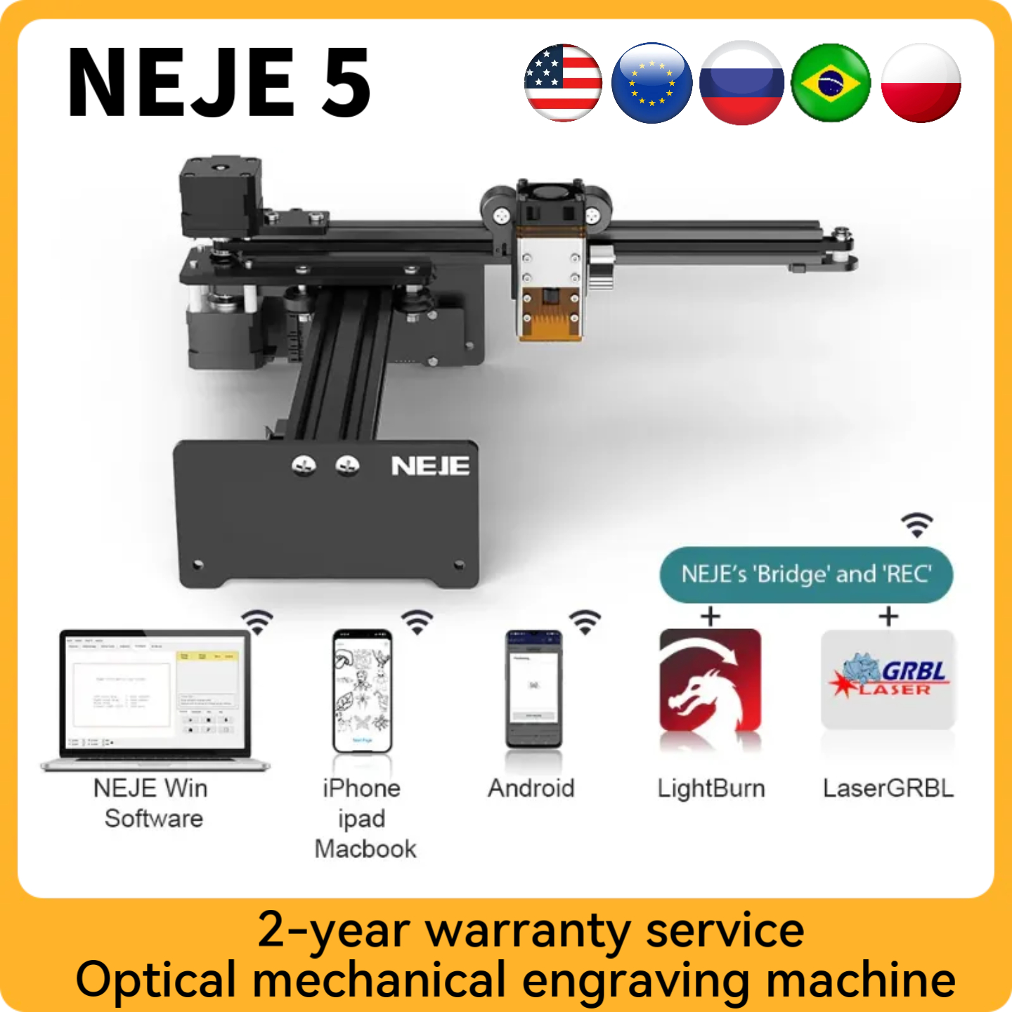 7W/12W Wood Cutting Machine NE - Laser Printer Home recension och pris