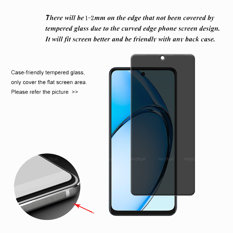 1/2/3/4Pcs For OPPO A60 Glass  - Monitor Privacy Screen recension och pris
