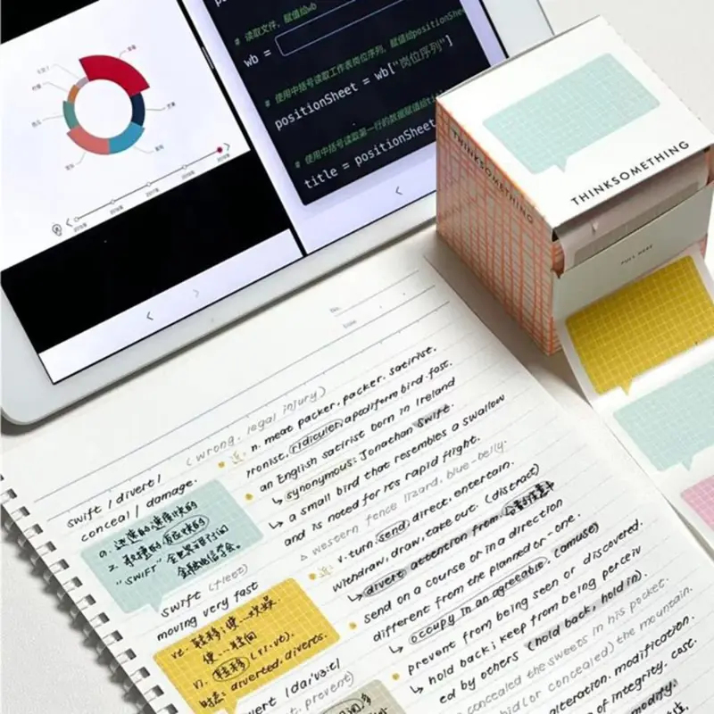100PCS/Set Pull-out Memo Pad C - Sticky Note Dispenser recension och pris