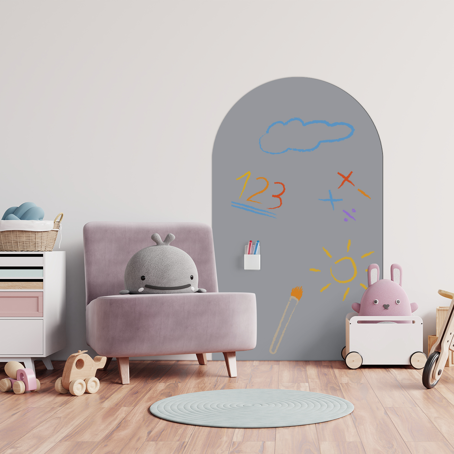 1 piece of arched decorative m - Whiteboard Magnetic recension och pris