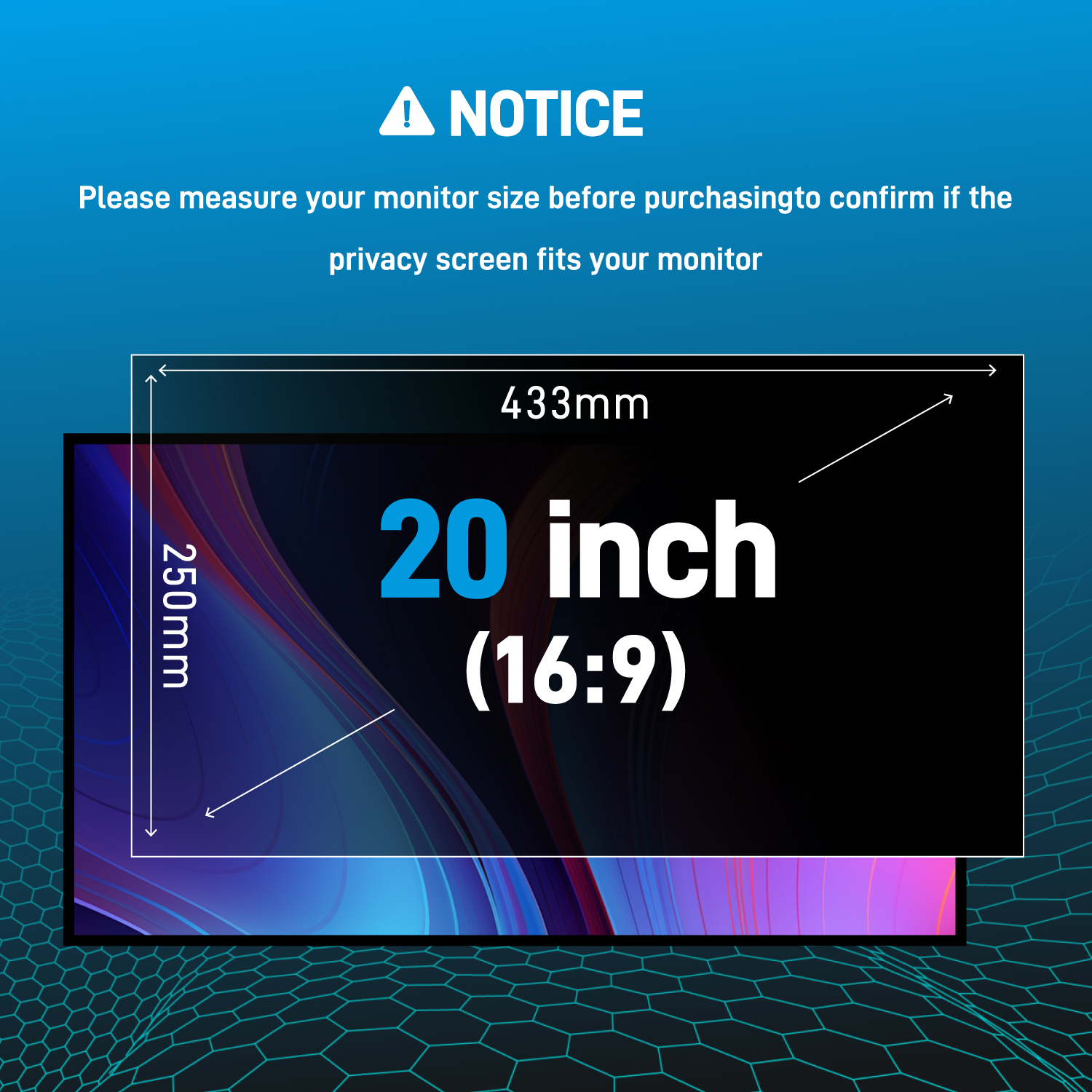 20 Inch Computer Privacy Scree - Monitor Privacy Screen recension och pris