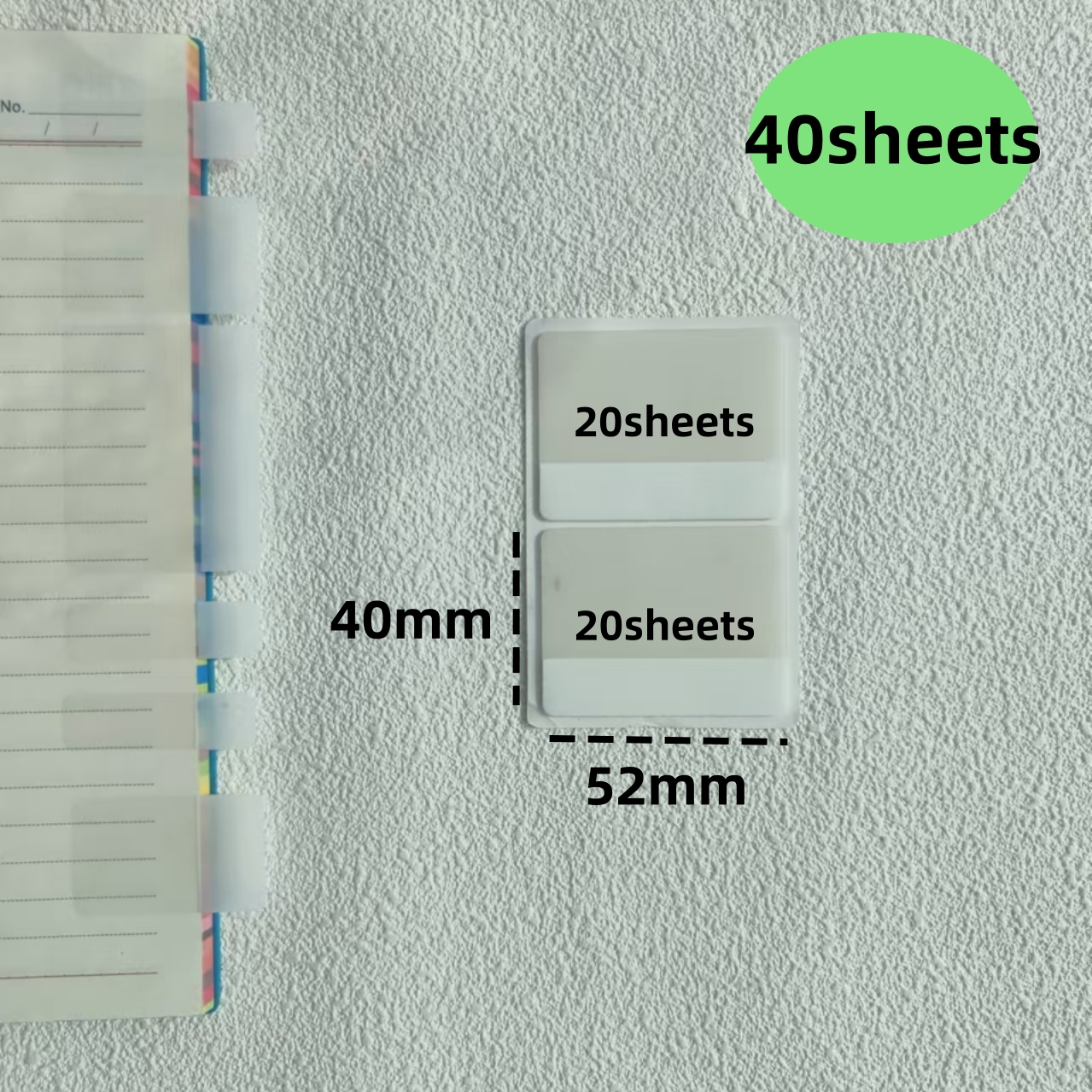 40/80/160 Sheets Transparent S - Sticky Note Dispenser recension och pris