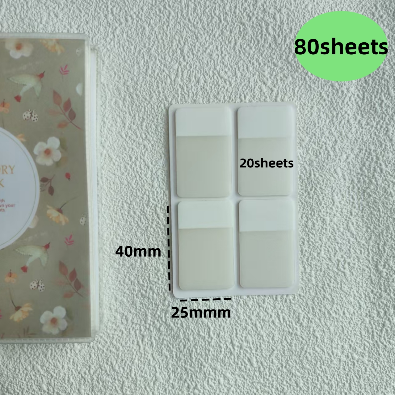 40/80/160 Sheets Transparent S - Sticky Note Dispenser recension och pris