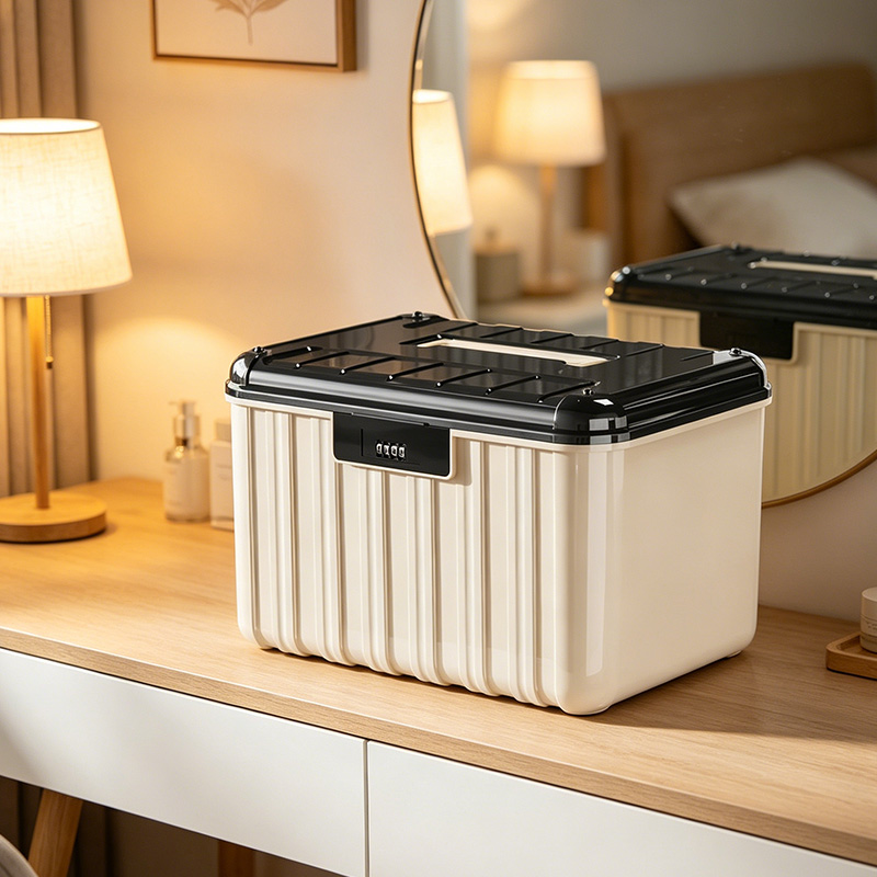 S/M/L Black Lockable Plastic S - Home Office Passport recension och pris