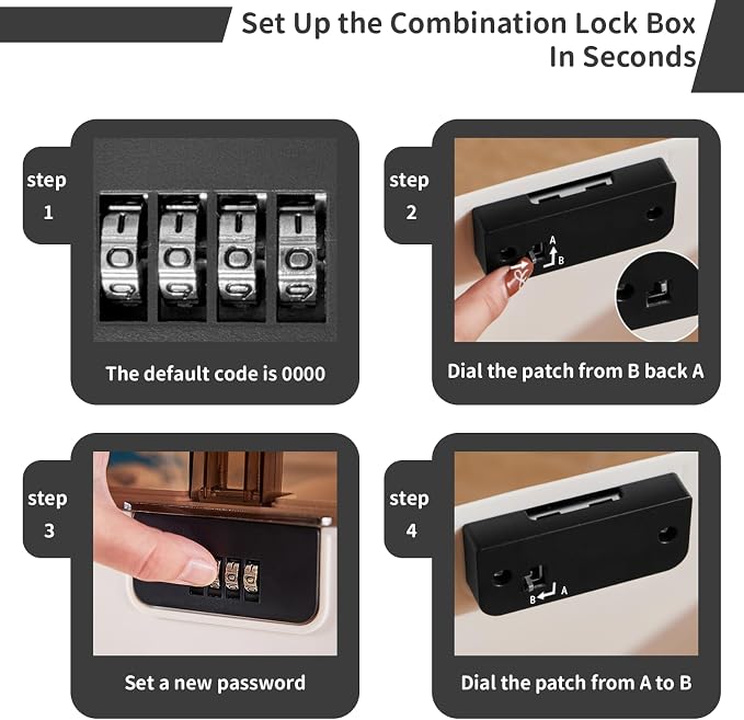 S/M/L Black Lockable Plastic S - Home Office Passport recension och pris