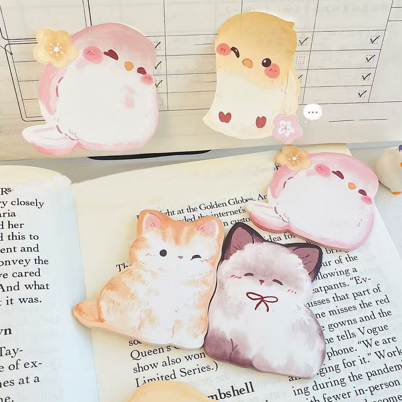 20 Sheets Cute Cartoon Animal  - Sticky Note Dispenser recension och pris