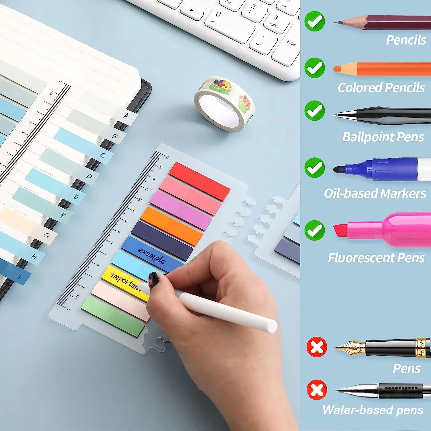 200 Sheets Transparent Sticky  - Sticky Note Dispenser recension och pris