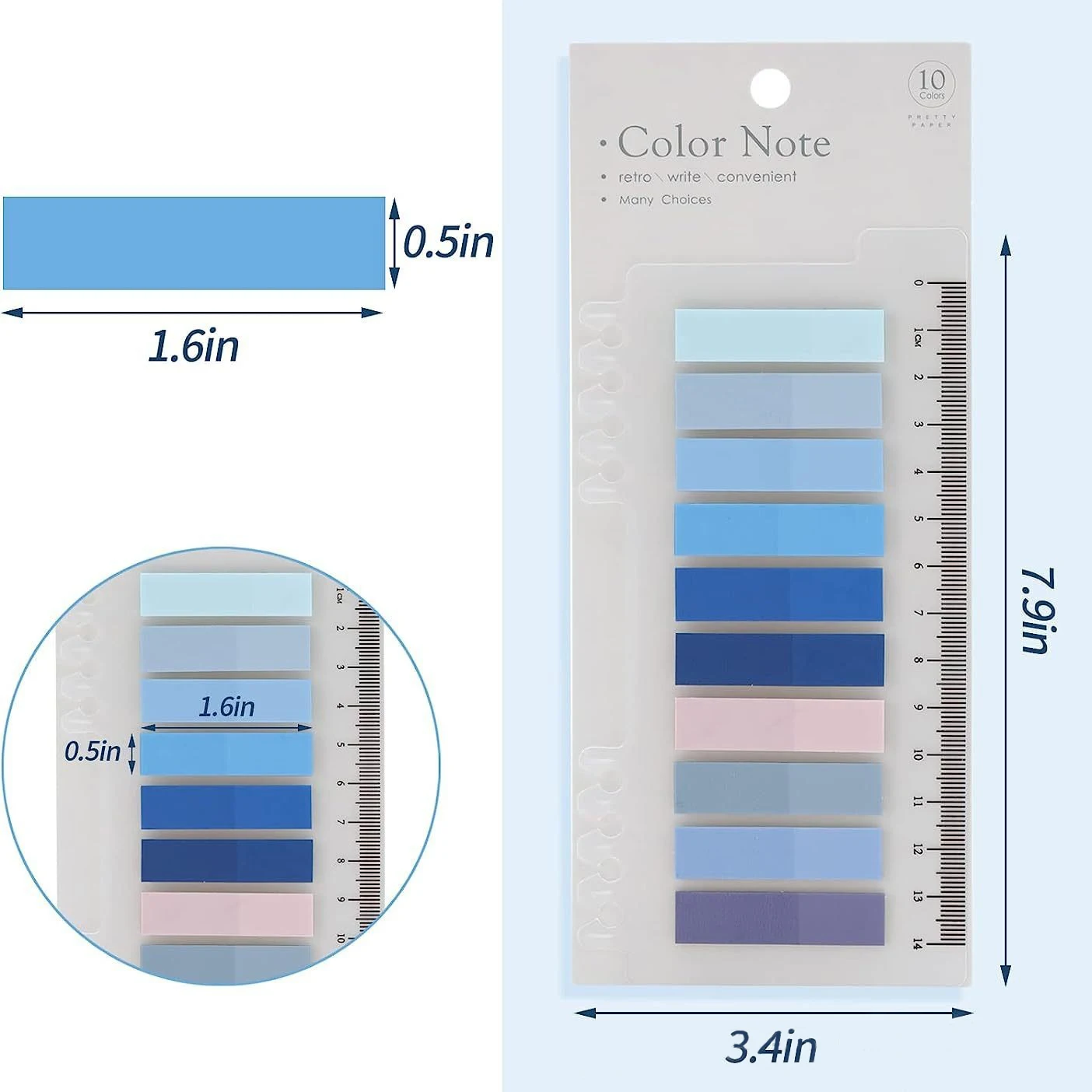 200 Sheets Transparent Sticky  - Sticky Note Dispenser recension och pris