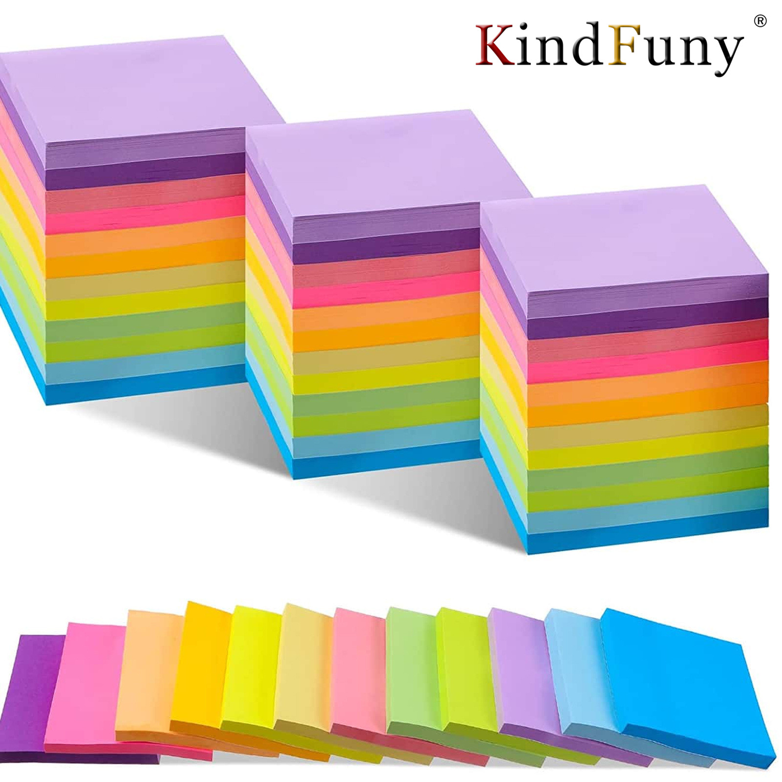 6 Pcs Fluorescent color 3*3inc - Sticky Note Dispenser recension och pris