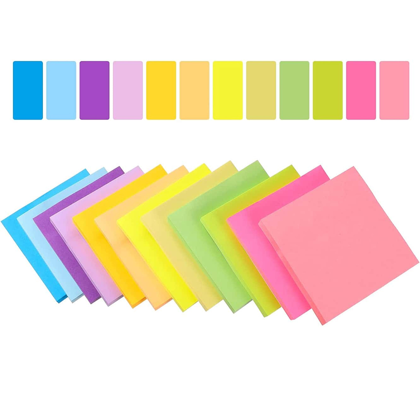 6 Pcs Fluorescent color 3*3inc - Sticky Note Dispenser recension och pris