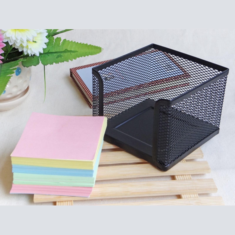 Black Mesh Paper Cube Mini Mem - Sticky Note Dispenser recension och pris