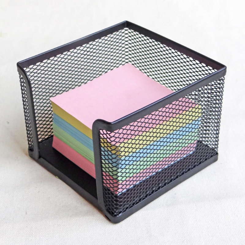 Black Mesh Paper Cube Mini Mem - Sticky Note Dispenser recension och pris