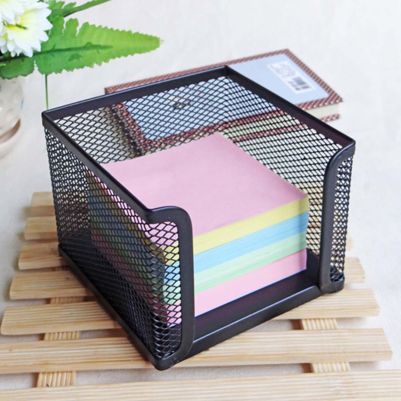 Black Mesh Paper Cube Mini Mem - Sticky Note Dispenser recension och pris