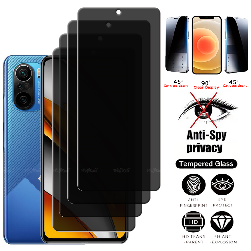 4Pcs For Poco F3 Glass Xiaomi  - Monitor Privacy Screen recension och pris