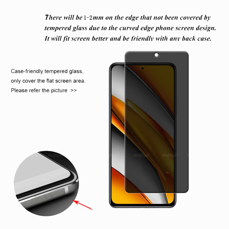 4Pcs For Poco F3 Glass Xiaomi  - Monitor Privacy Screen recension och pris